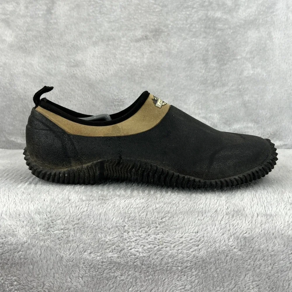 Lewis & Clark Waterproof Rubber Outdoor Slip On 12 Khaki Men Garden Muck Shoe